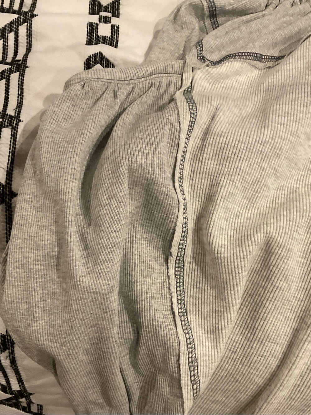 POL Relaxed Drawstring Balloon Track Pants in Light Gray - Picture 4 of 6